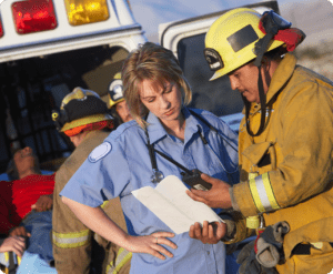 Emergency responders in the field